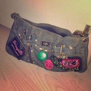 Betsey Johnson Denim Wristlet